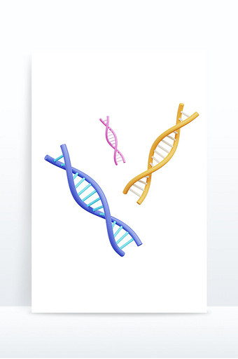 3D学科科学研究DNA图片