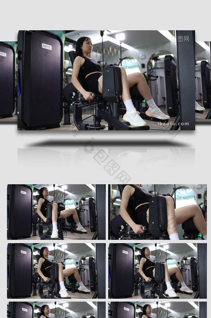 在健身房锻炼的女子视频4k