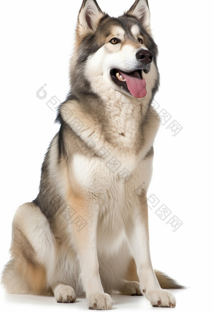 可爱阿拉斯加大型犬