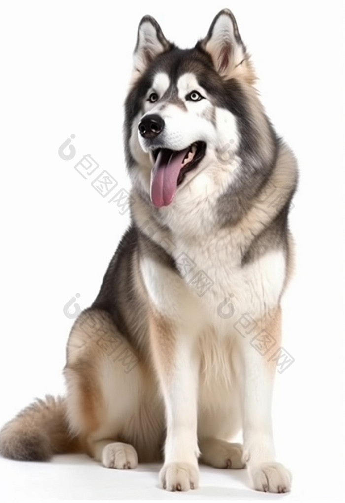 宠物摄影白色背景大型犬