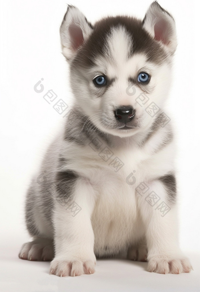 哈士奇幼犬西伯利亚雪橇犬