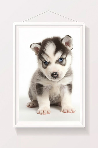 雪橇犬哈士奇幼犬西伯利亚图片