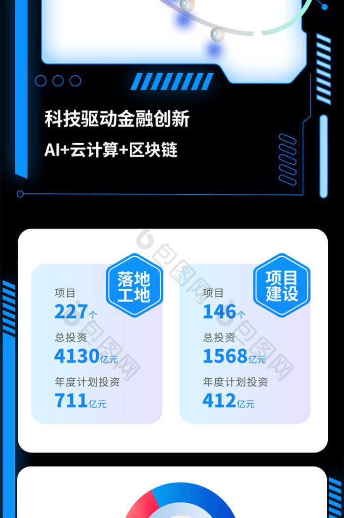 科技创新项目IT互联网H5长图