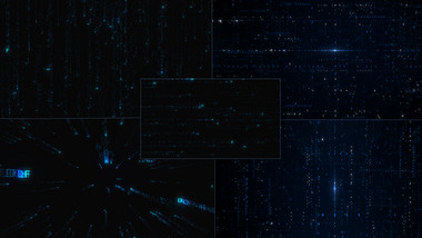 大气科技数字矩阵特效元素