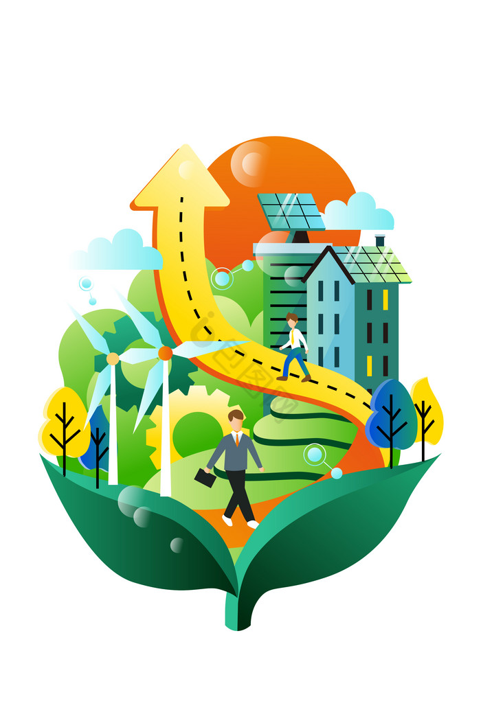 世界环境保护日组合png下载-包图网