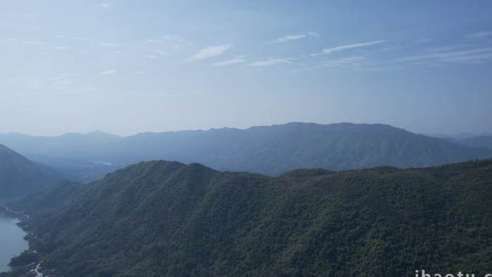 自然仙岛湖湖北黄石全景风光航拍视频