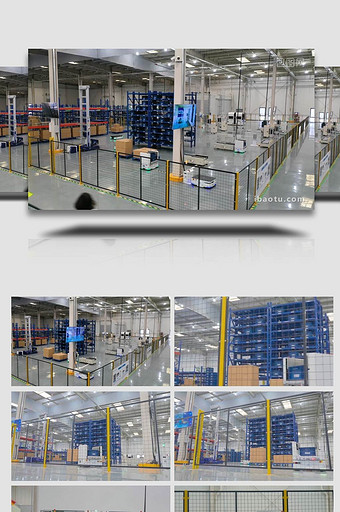 货物运输自动化机器人4k实拍图片