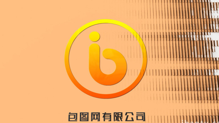 LOGO图形翻转片头AE模板