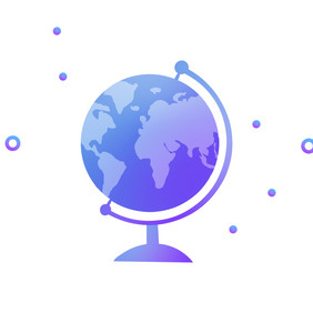 教育地球仪地理动图GIF