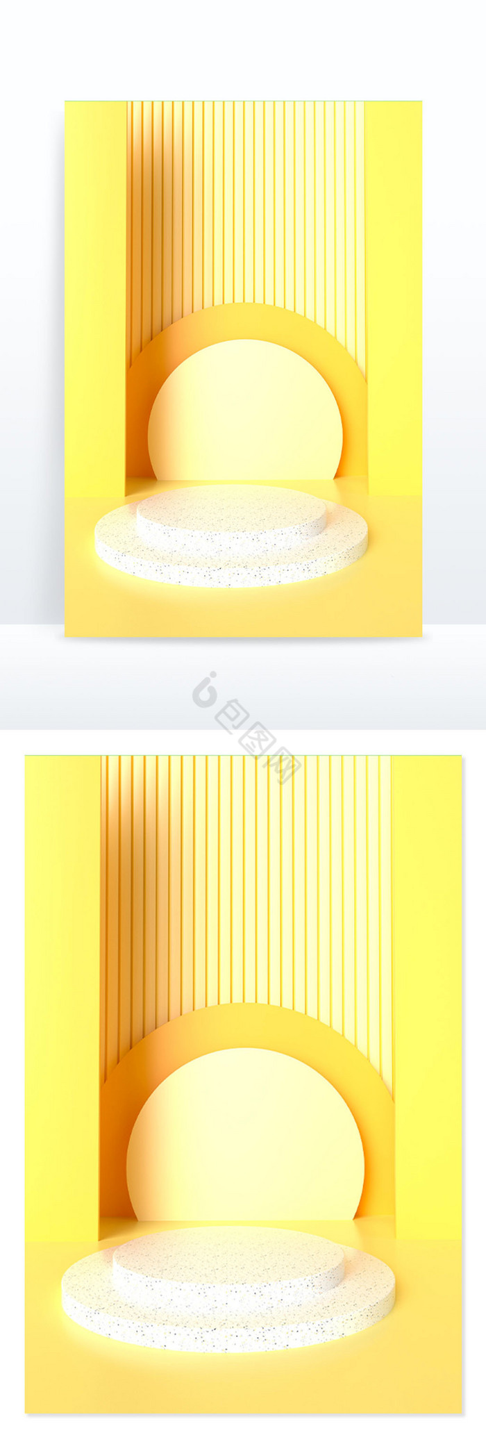 【c4d黄色几何3d立体海报】图片下载-包图网