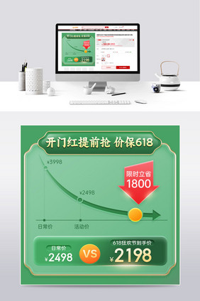 618主图绿色复古国潮价格曲线