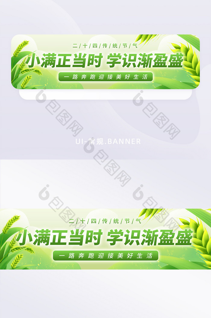 传统二十四小满节气banner