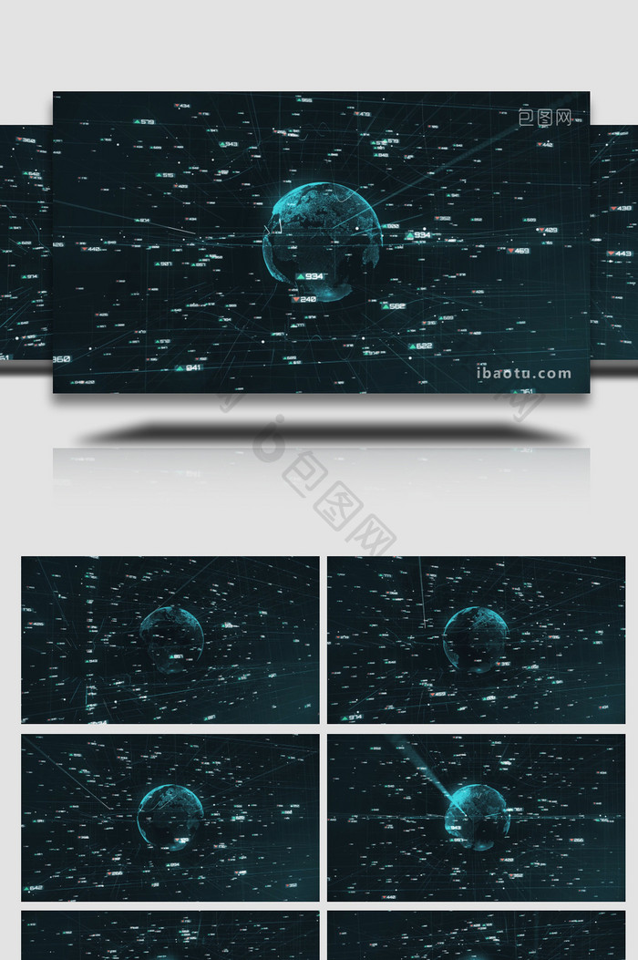 数字未来金融互联网背景视频素材