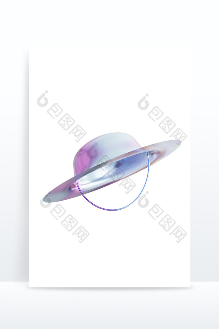 3D立体酸性紫色遮阳帽