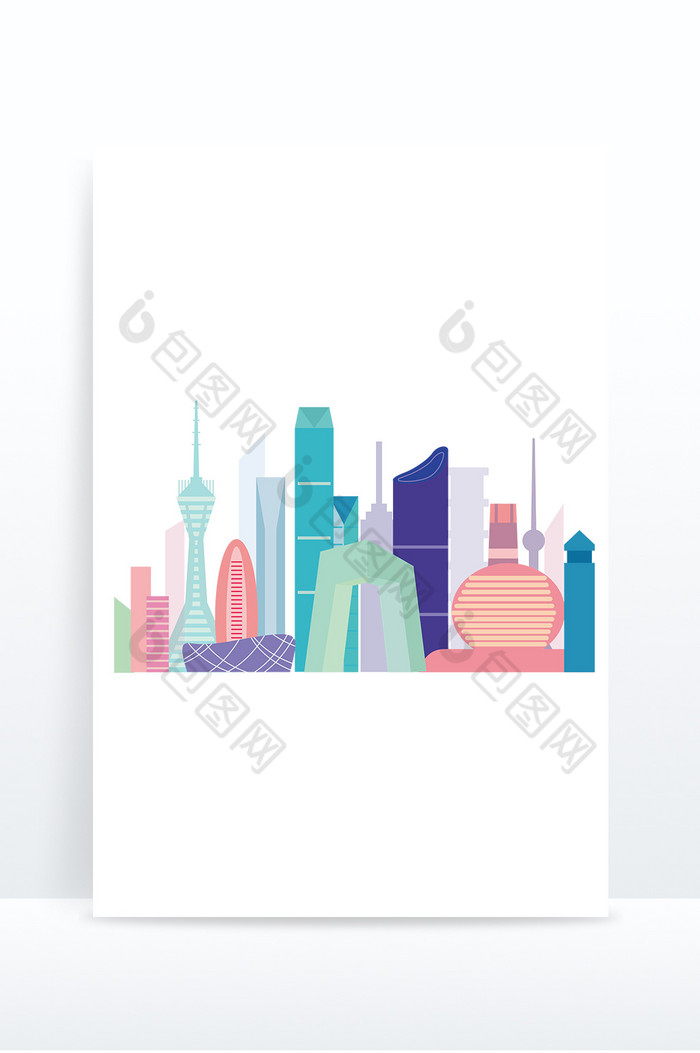北京城市地标剪影图片图片