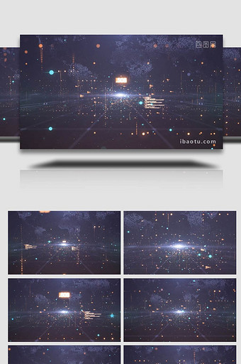 科技粒子数据互联网背景视频图片