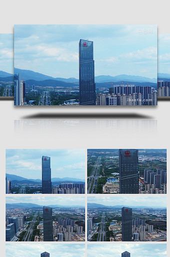 城市大气昆明中国中铁大厦航拍图片