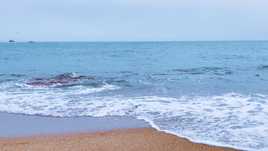 大海海洋海滩沙滩海浪波浪实拍