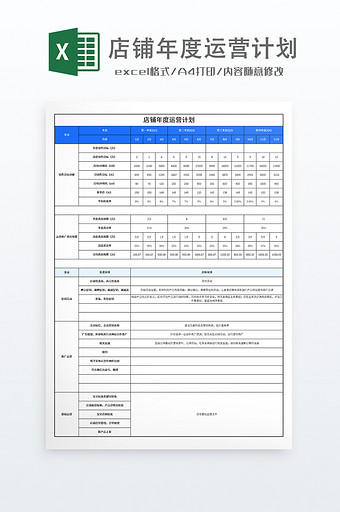 店铺年度运营计划图片