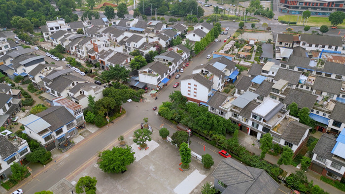 城市景区航拍安仁古镇全景4kmov格式【视频下载】-包图网