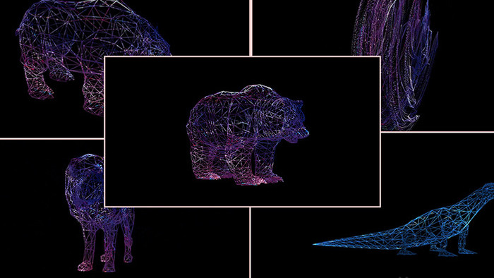 3D粒子特效元素AE模板