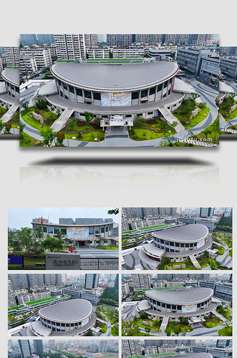 杭州体育馆亚运会场馆4K航拍图片