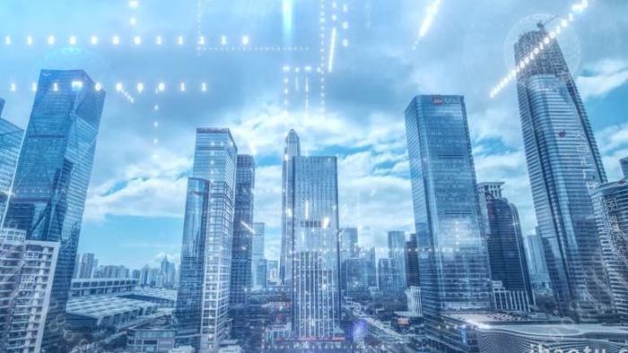 城市大数据科技光线背景视频