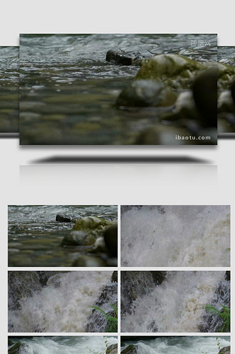 唯美的小河流水重庆武隆延昌河实拍4K视频图片