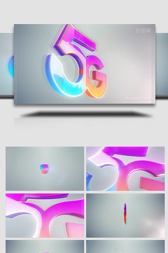 3D旋转logo片头AE模板图片