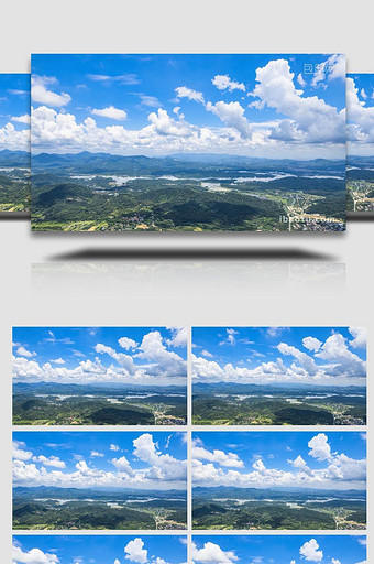 自然风光广东惠州丘陵湖泊延时图片