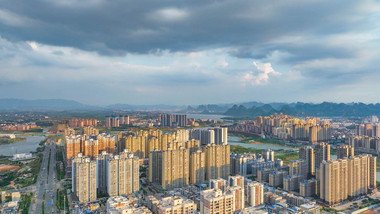 城市大气暴雨来临前延时4K