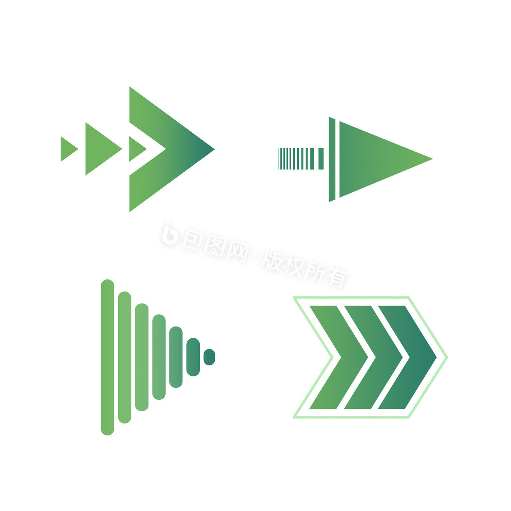 绿色箭头指示动图GIF图片
