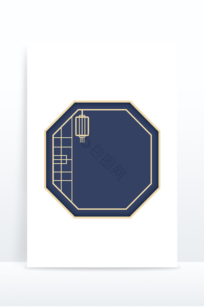 中式中秋节国风装饰边框