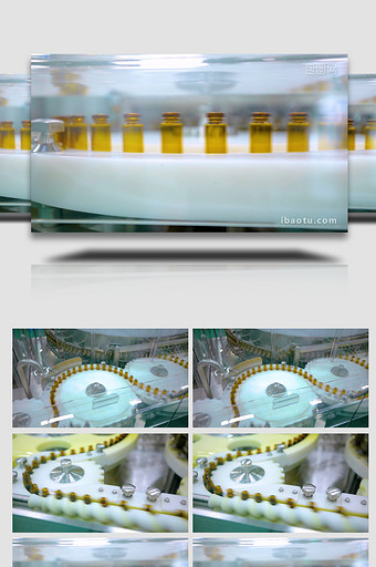 药品口服液流水线自动化生产实拍图片
