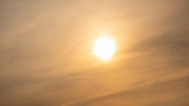 自然大气天空太阳云层流动延时