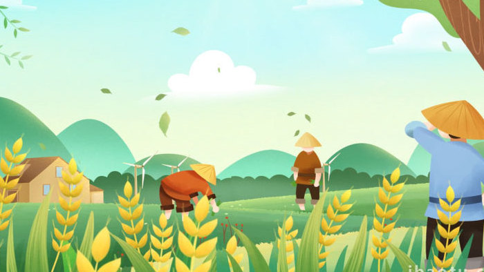 绿色小清新农业背景视频模板