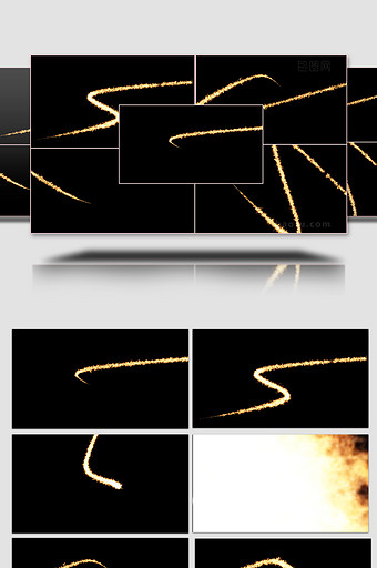火焰粒子路径大气AE模板图片