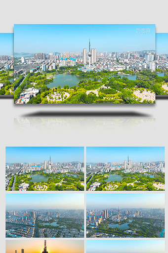 城市地标徐州电视塔云龙公园4K图片