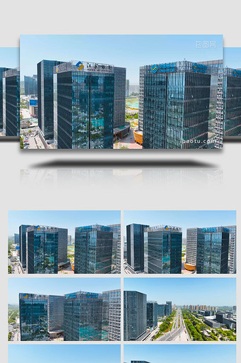 城市地标徐州金融城CBD实拍4K图片