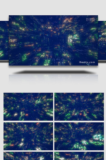网络科技空间感背景4K视频素材图片