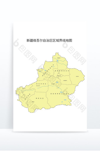 新疆地图新疆区域划分地图图片