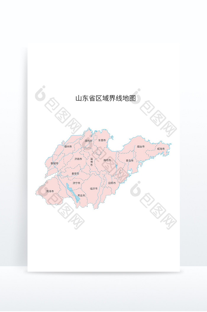 中国山东省区域划分地图