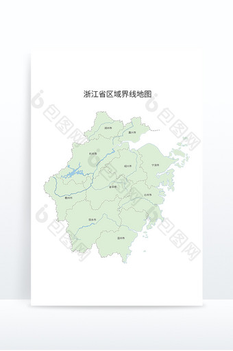 中国浙江区域划分地图图片