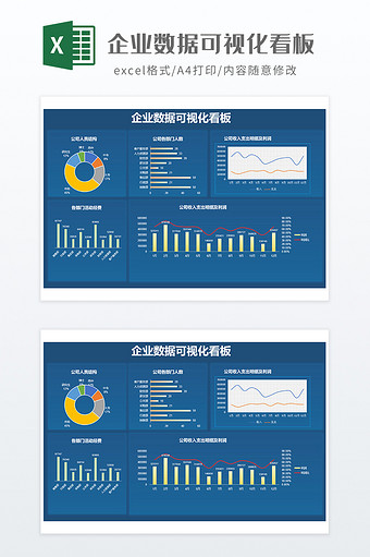 企业数据可视化看板图片