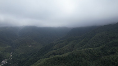 自然风光江西武功山山峰梯田云雾