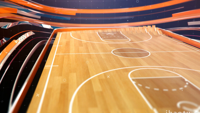 篮球大气三维场景AE模板