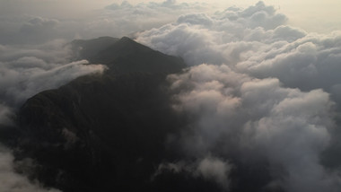 自然江西武功山5A景区云海航拍