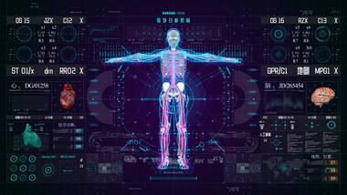 医学医疗HUD全息界面AE模板