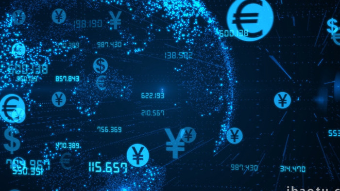 抽象全球货币市场背景视频素材