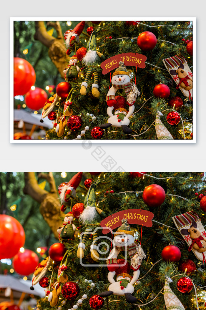 圣诞节日圣诞树装饰图片